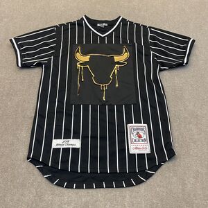 Chicago Bulls Jersey Shirt Adult Large Bare Fox King Champions Collection Black